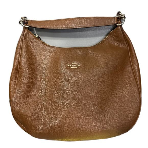 EUC Coach Brown Harley Pebble Leather Hobo Shoulder Bag F38259 - Picture 3 of 15